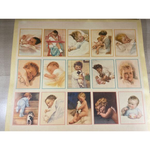 Baby's First Year Calendar 1987 Vintage Bessie Pease Guttman Artwork - Picture 4 of 4